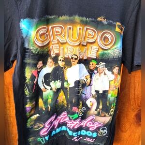 Black Graphic T-Shirt with Colorful Design